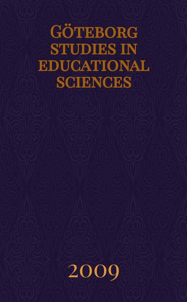 Göteborg studies in educational sciences : Food for thought = Пища для ума