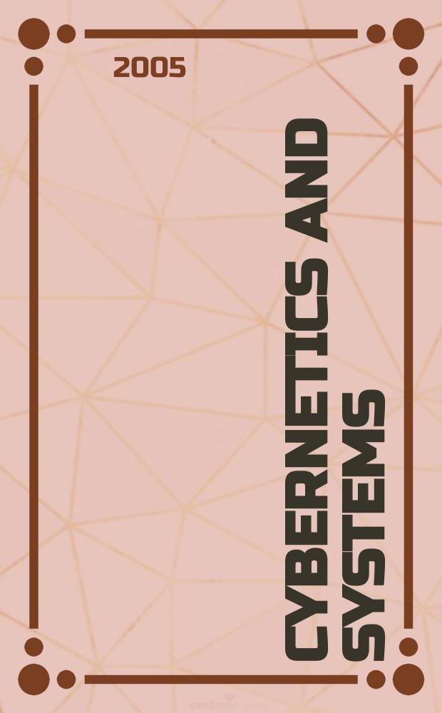 Cybernetics and systems : An intern. j. Vol. 36, № 8 : Cultural systems