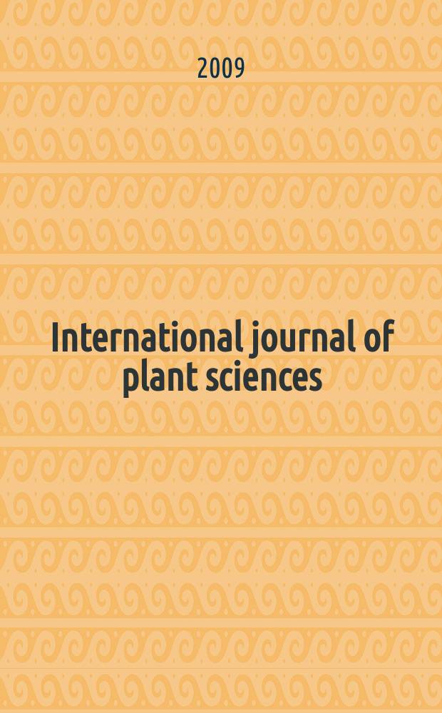 International journal of plant sciences : Form. Botanical gazette. Vol. 170, № 2