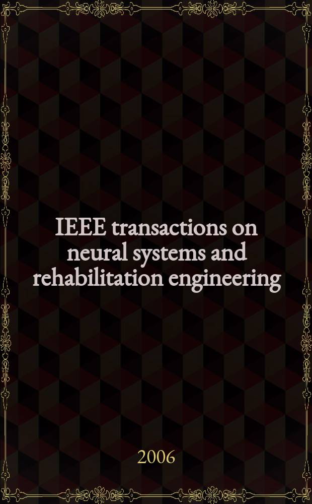 IEEE transactions on neural systems and rehabilitation engineering : A publ. of the IEEE Engineering in medicine a. biology soc. Vol. 14, № 2