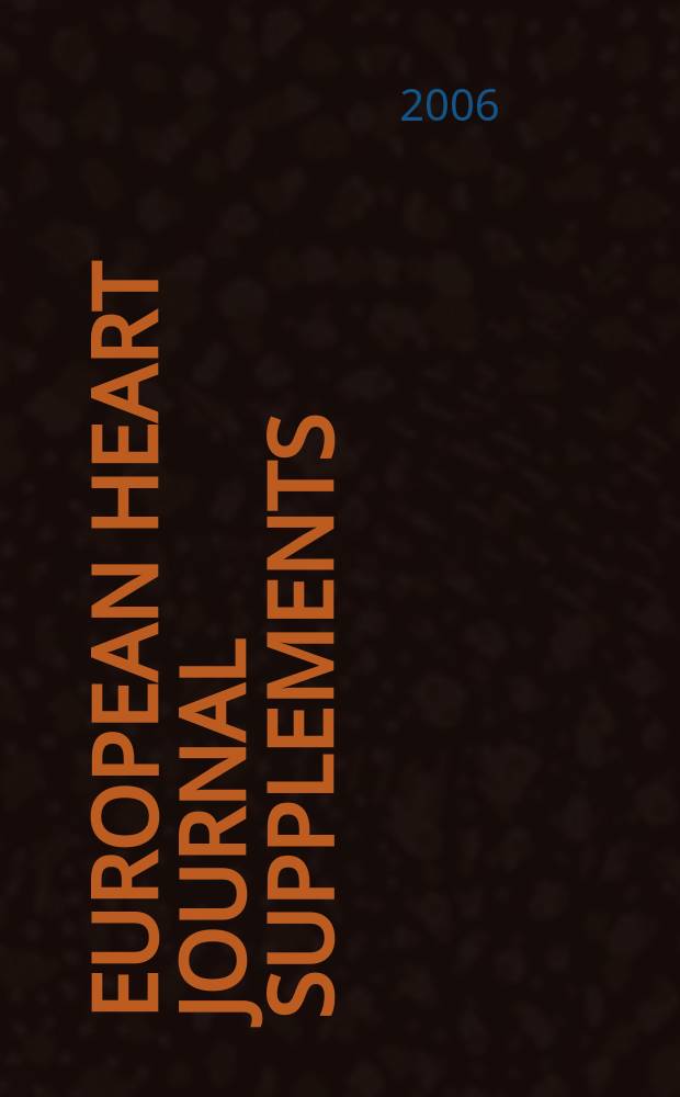 European heart journal supplements : J. of the Europ. soc. of cardiology. Vol. 8, suppl. C : New concepts in managing patients with chronic heart failure: the evolving importance of beta-blockade