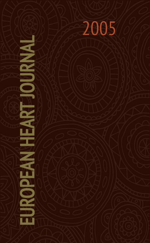 European heart journal : The j. of the Europ. soc. of cardiology. Vol. 26, № 12