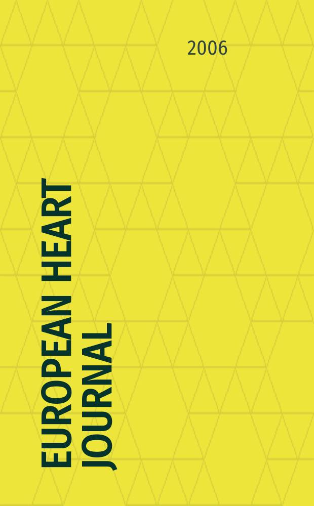 European heart journal : The j. of the Europ. soc. of cardiology. Vol. 27, № 15