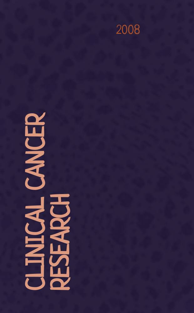 Clinical cancer research : An off. j. of the Amer. assoc. for cancer research. Vol. 14, № 7
