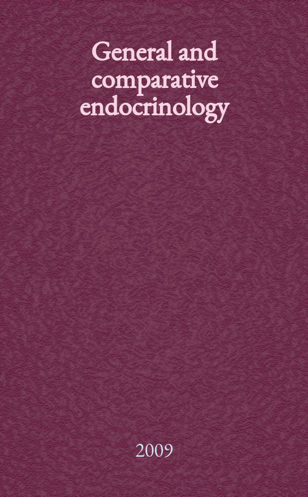 General and comparative endocrinology : An international journal. Vol. 160, № 3
