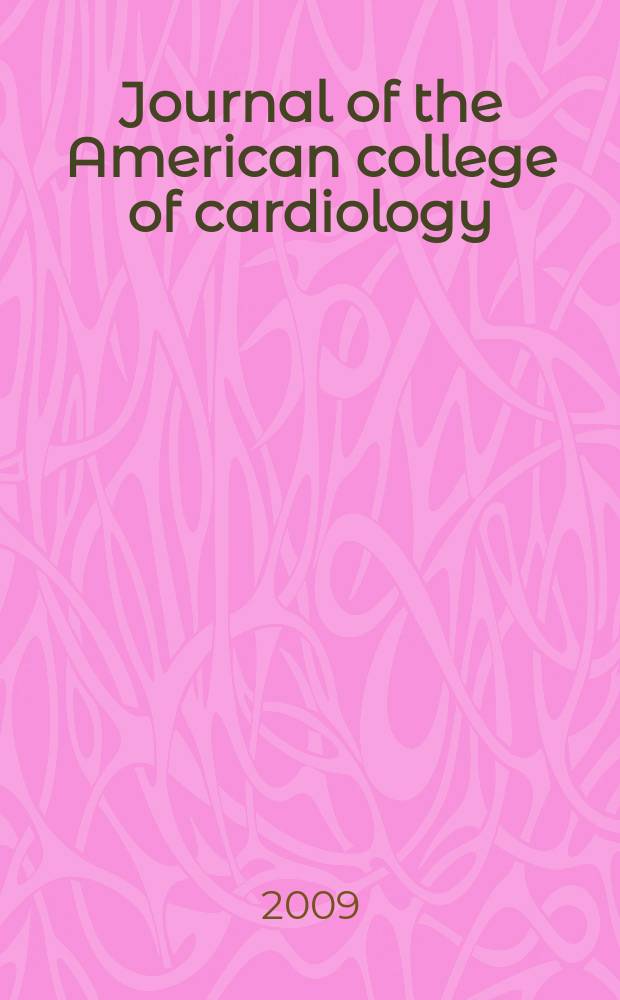 Journal of the American college of cardiology : JACC. Vol. 53, № 14