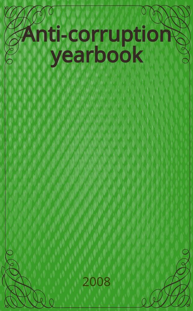 Anti-corruption yearbook