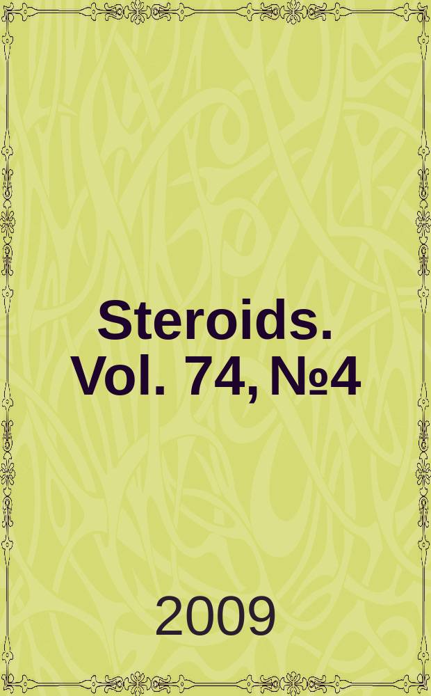Steroids. Vol. 74, № 4/5