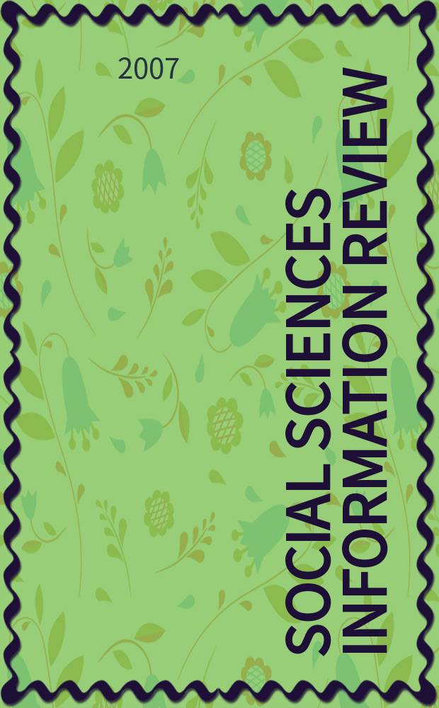 Social sciences information review = Вьетнамская академия социальных наук