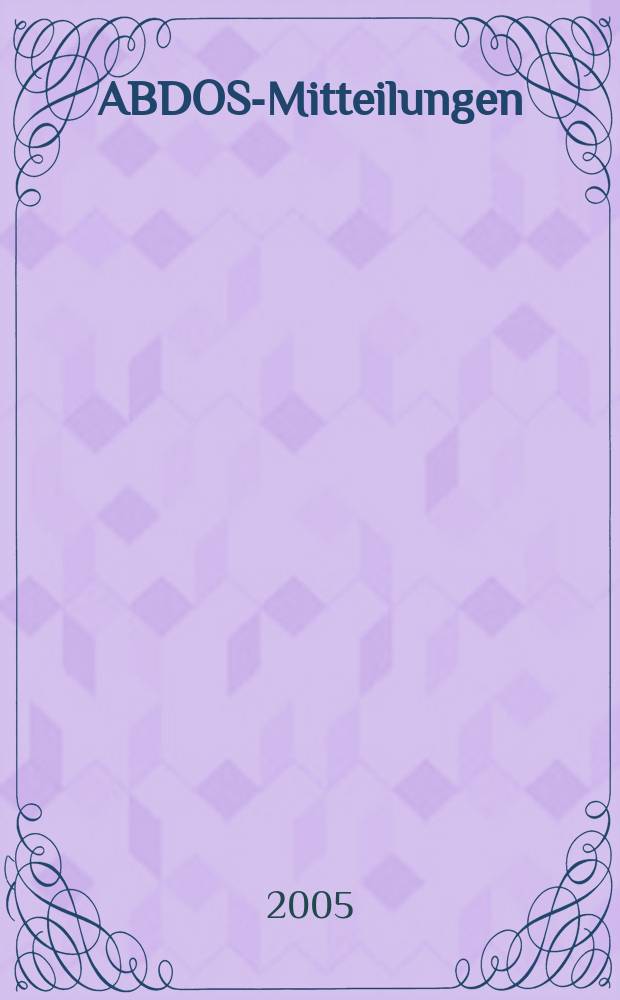 ABDOS-Mitteilungen