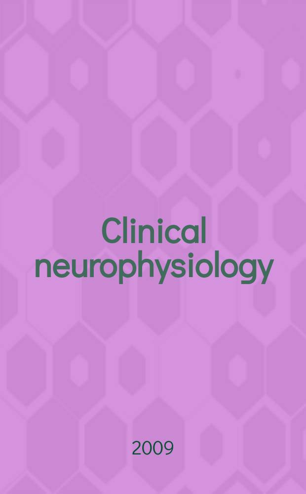 Clinical neurophysiology : Off. j. of the Intern. federation of clinical neurophysiology. Vol. 120, № 4