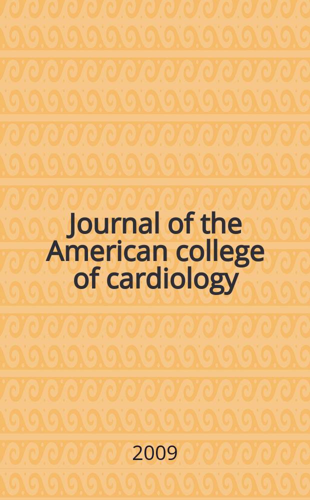 Journal of the American college of cardiology : JACC. Vol. 53, № 17