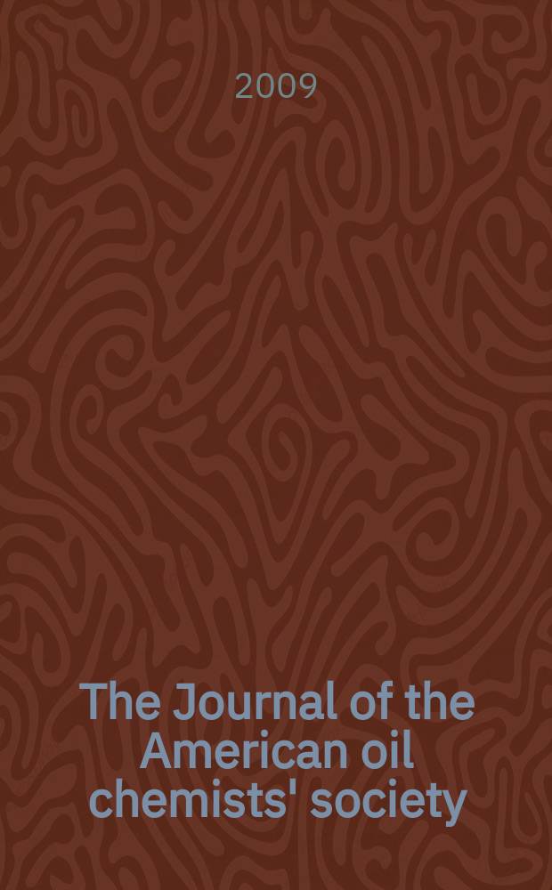 The Journal of the American oil chemists' society : Formerly publ. as Chemists' section, Cotton oil press Journal of the oil and fat industries, Oil and soap. Vol. 86, № 10