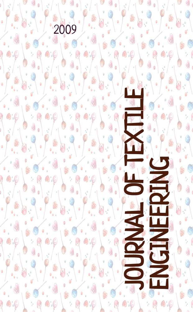 Journal of textile engineering : Retitled from "J. of the Textile machinery soc. of Japan". Vol. 55, № 2