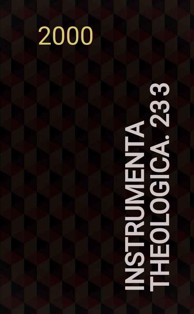 Instrumenta theologica. 23 [3] : Miscellanea = Крупные фигуры священников среднековья