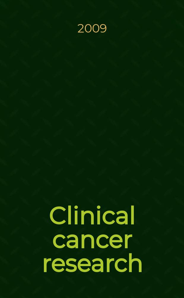 Clinical cancer research : An off. j. of the Amer. assoc. for cancer research. Vol. 15, № 19