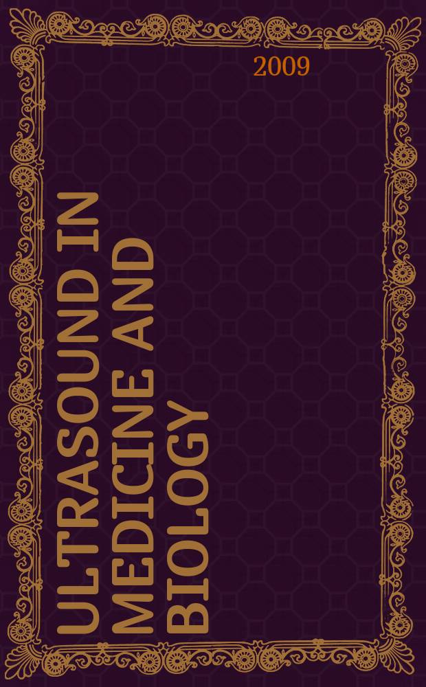 Ultrasound in medicine and biology : Offic. journal of the World federation for ultrasound in medicine and biology. Vol. 35, № 10