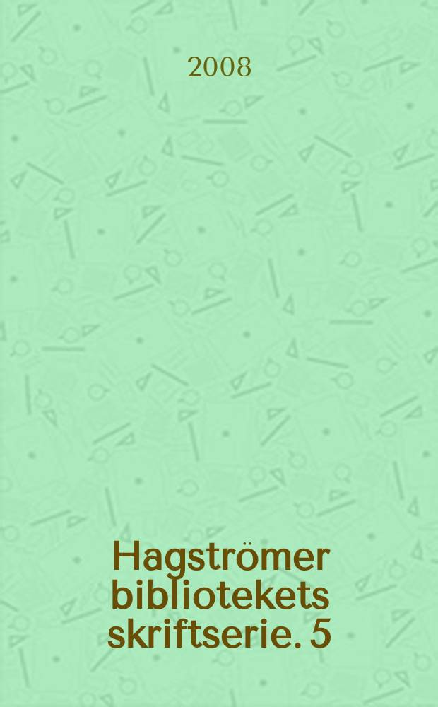 Hagströmer bibliotekets skriftserie. 5 : Linnaeus' network
