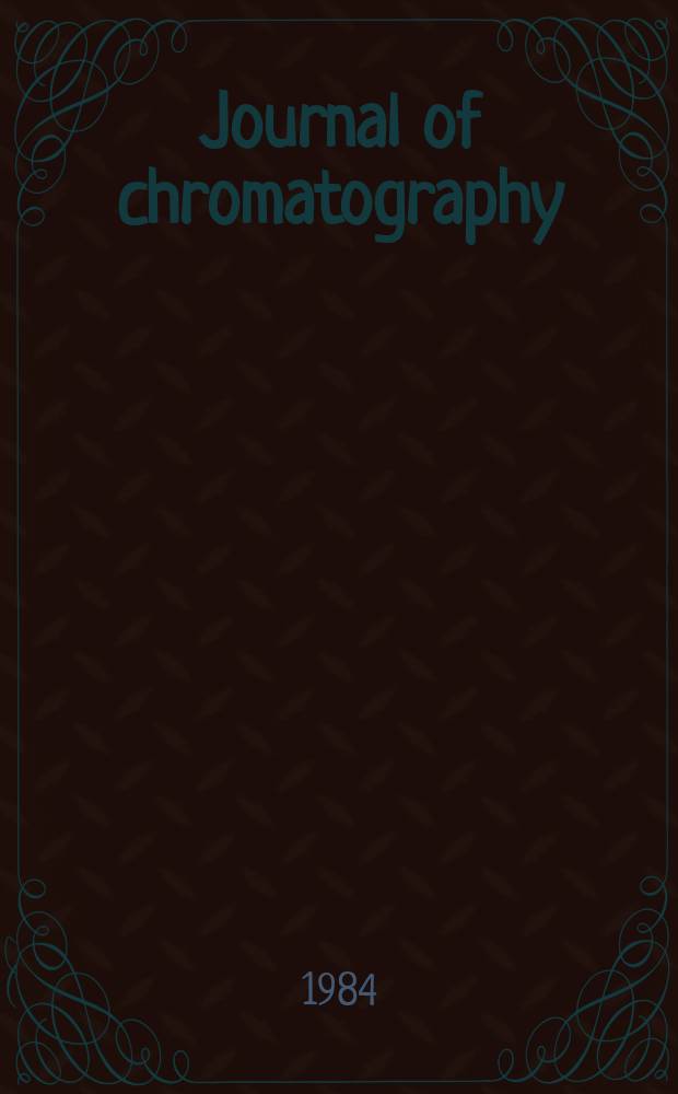 Journal of chromatography : Intern. journal on chromatography, electrophoresis and related methods. Vol. 300, № 1