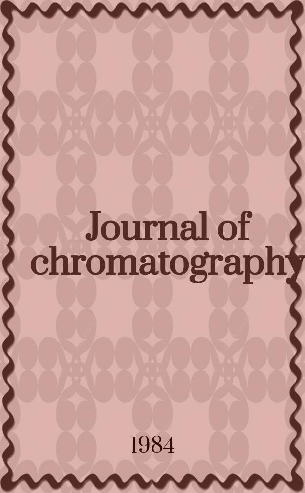 Journal of chromatography : Intern. journal on chromatography, electrophoresis and related methods. Vol. 300, № 3