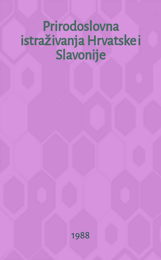 Prirodoslovna istraživanja Hrvatske i Slavonije : Potaknuta Matematičko-prirodoslovnim razredom Jugoslavenske akademije znanosti i umjetnosti. Kn. 58[2] : Reaction time as a tentative measure of taste intensity and of taste mixture effects