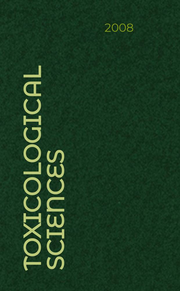 Toxicological sciences : An offic. j. of the Soc. of toxicology. Vol. 104, № 2