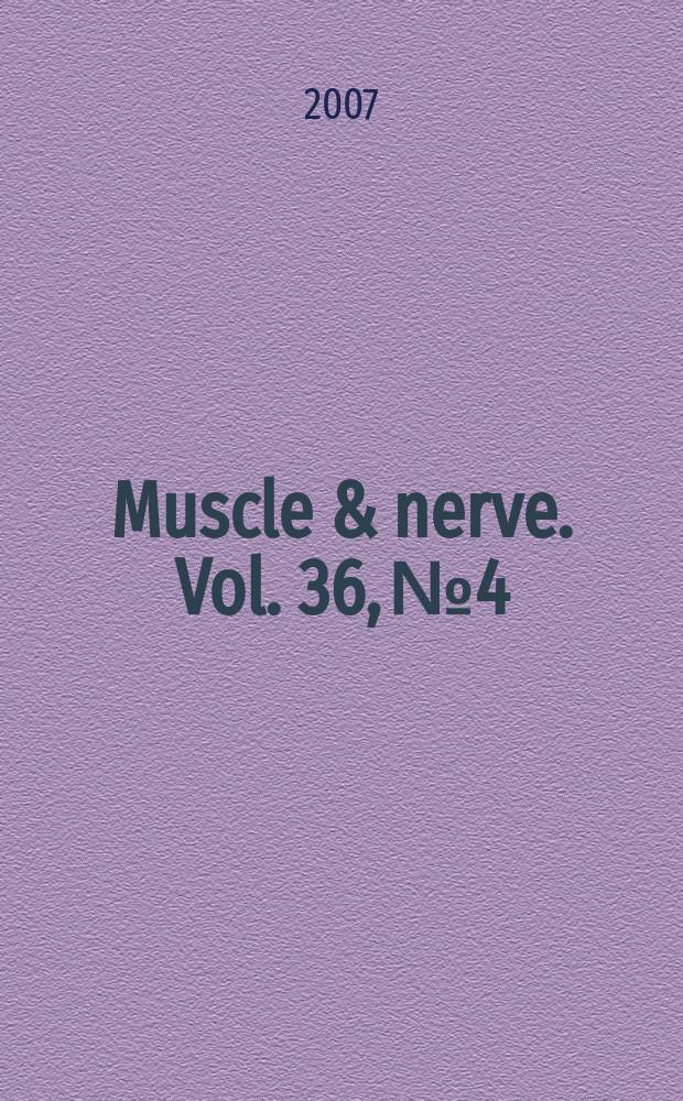 Muscle & nerve. Vol. 36, № 4