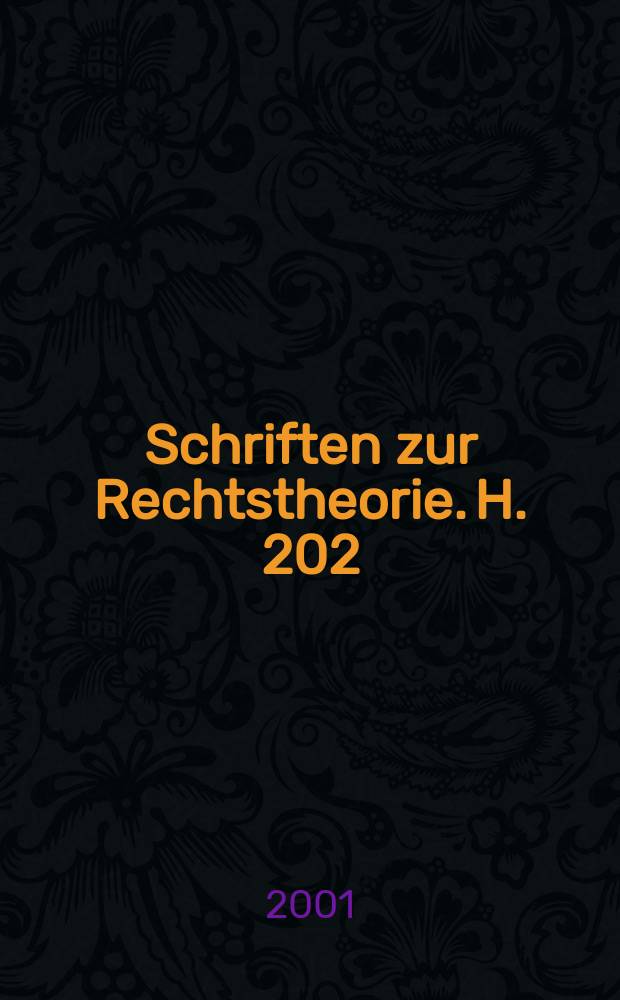 Schriften zur Rechtstheorie. H. 202 : Neue Studien zur Rechtslinguistik = Новые исследования по правовой лингвистике