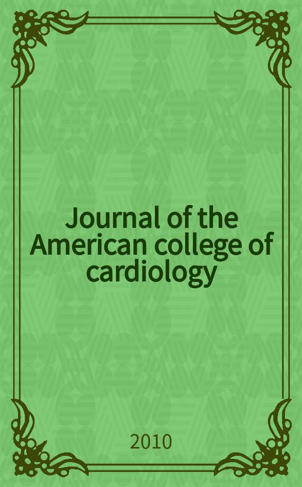Journal of the American college of cardiology : JACC. Vol. 56, № 14