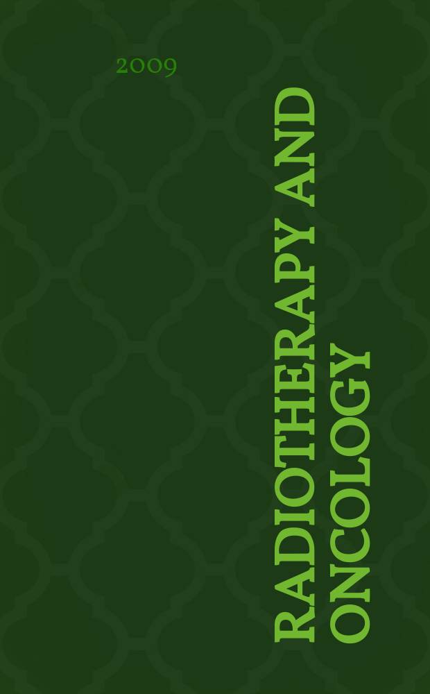 Radiotherapy and oncology : J. of the Europ. soc. for therapeutic radiology a. oncology. Vol. 92, № 2 : Special issue on radiotherapy of gastro-intestinal cancer