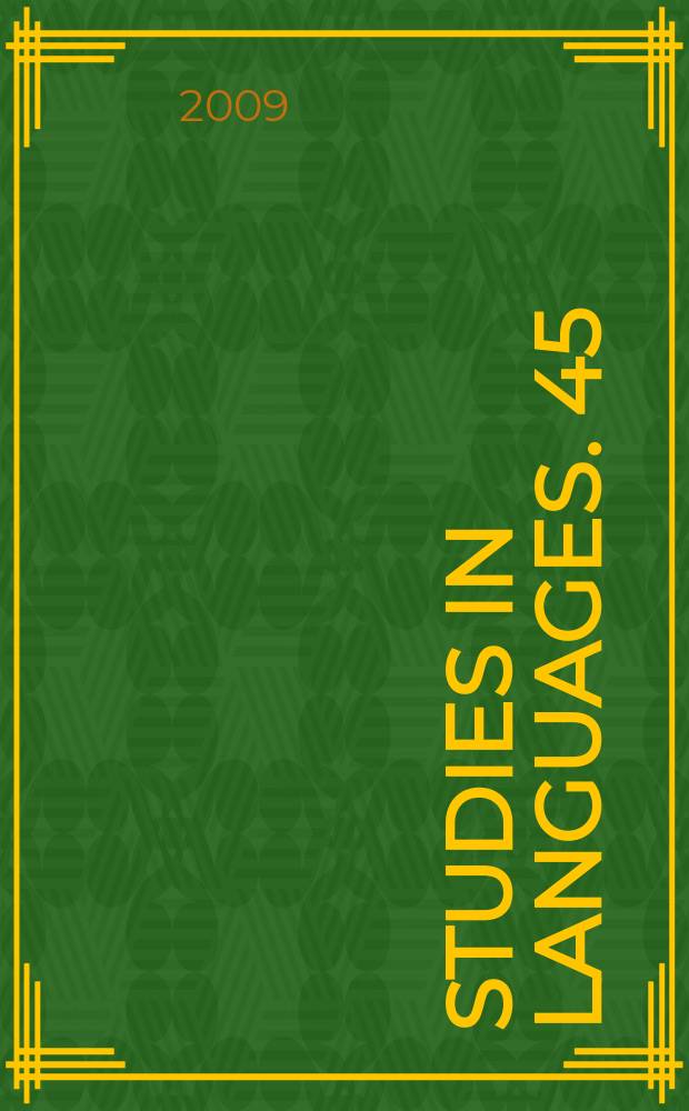 Studies in languages. 45 : The Karelian phoenix = Карельский Феникс