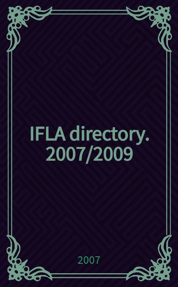 IFLA directory. 2007/2009