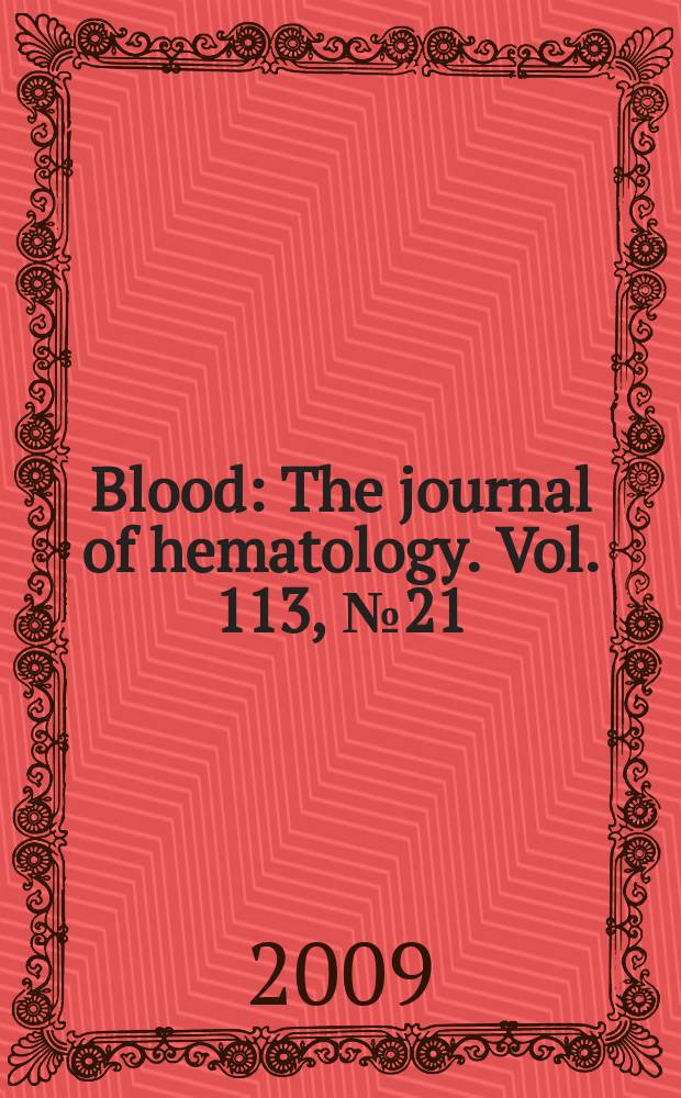 Blood : The journal of hematology. Vol. 113, № 21