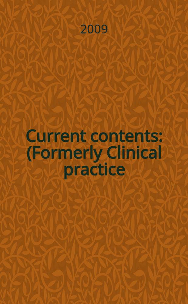 Current contents : (Formerly Clinical practice). Vol. 37, № 25