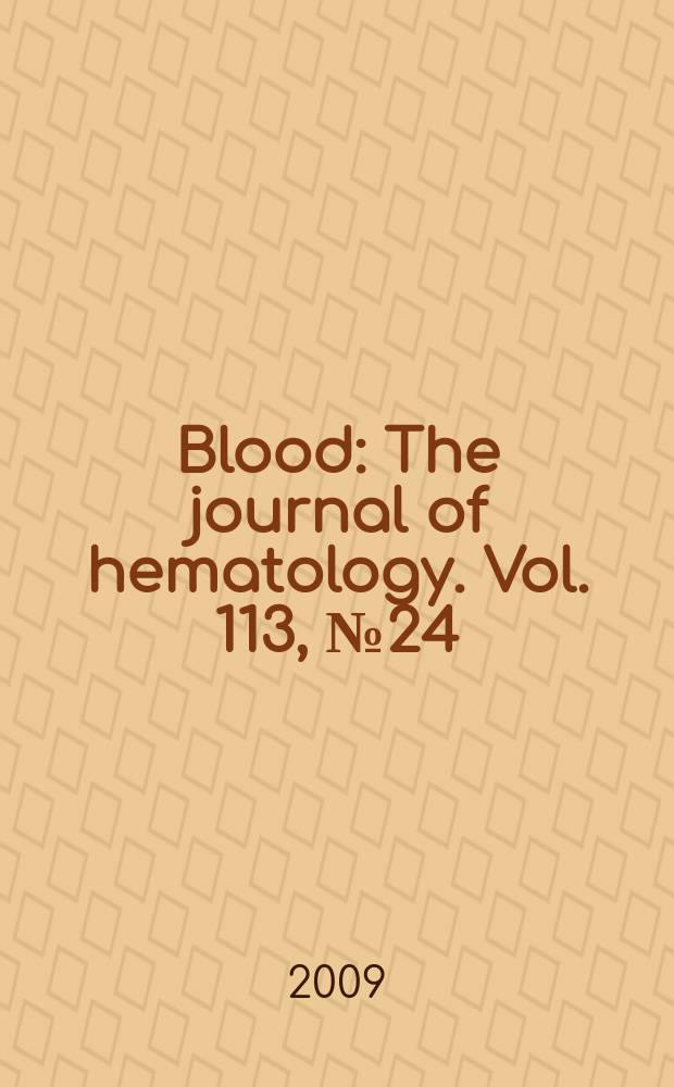 Blood : The journal of hematology. Vol. 113, № 24
