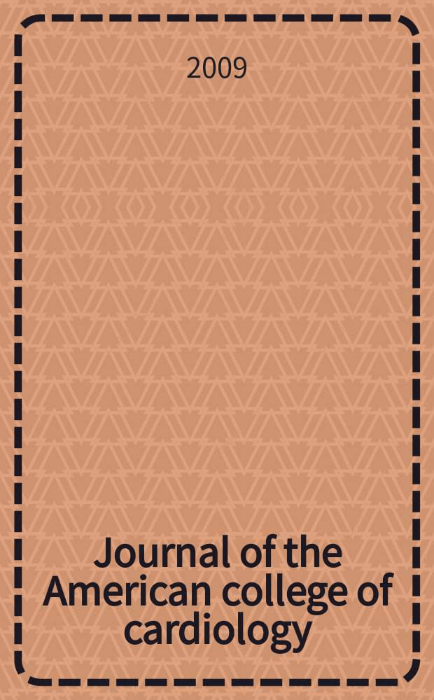 Journal of the American college of cardiology : JACC. Vol. 54, № 18