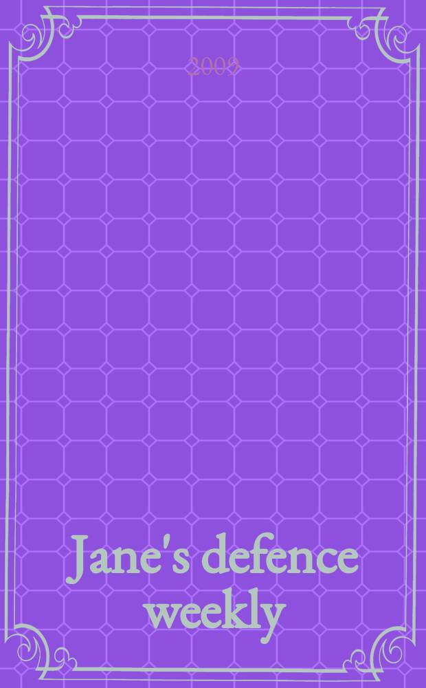 Jane's defence weekly : An intern. Thomson publ. Vol. 46, № 45
