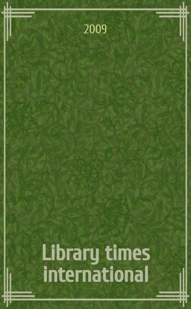 Library times international : World news digest of libr. a inform. science. Vol. 26, № 1