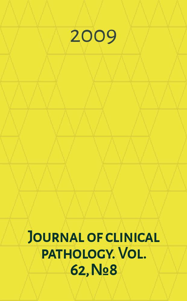 Journal of clinical pathology. Vol. 62, № 8