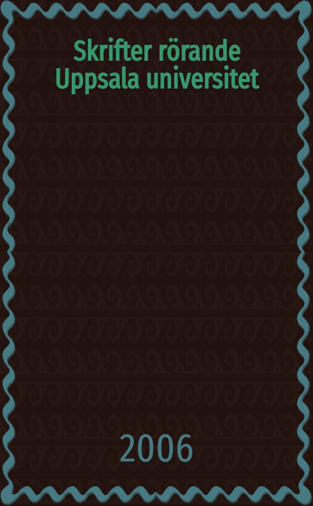 Skrifter rörande Uppsala universitet : Doktorspromotionen. 27 januari