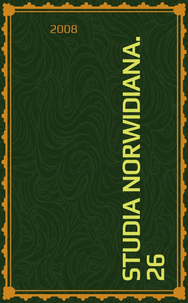 Studia Norwidiana. 26