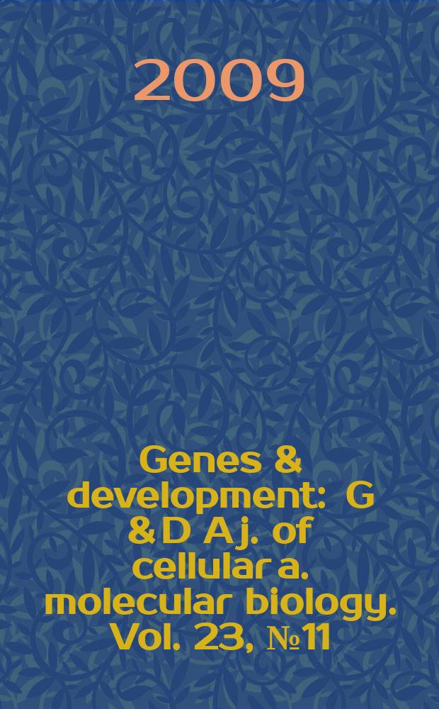 Genes & development : G & D A j. of cellular a. molecular biology. Vol. 23, № 11