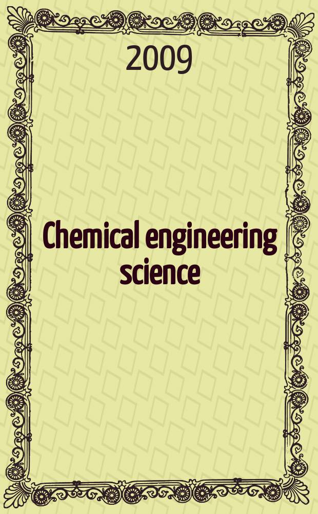 Chemical engineering science : Génie chimique. Vol. 64, № 16