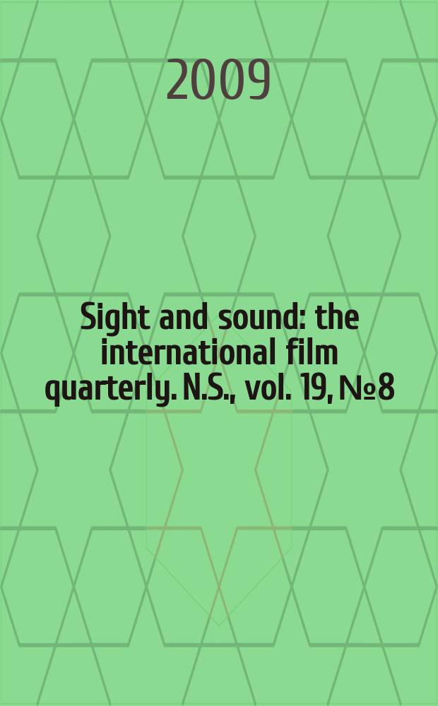 Sight and sound : the international film quarterly. N.S., vol. 19, № 8
