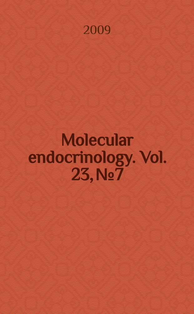 Molecular endocrinology. Vol. 23, № 7