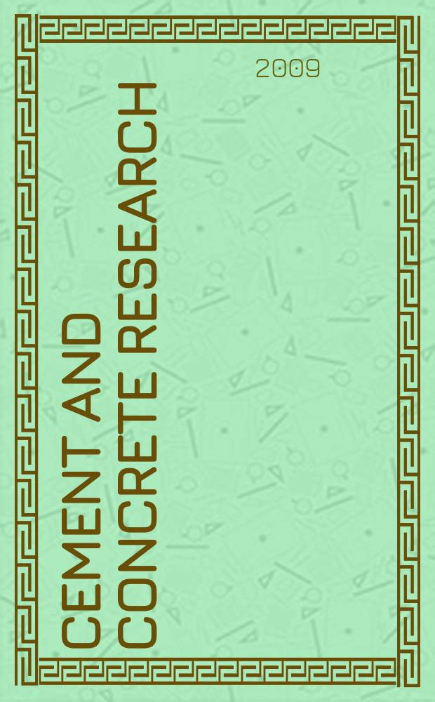 Cement and concrete research : An international journal. Vol. 39, № 4