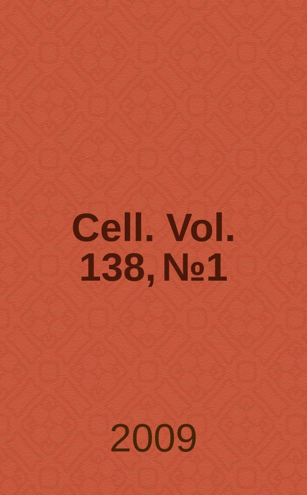 Cell. Vol. 138, № 1