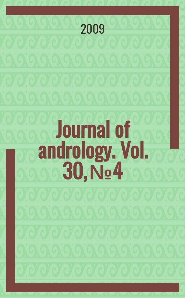 Journal of andrology. Vol. 30, № 4