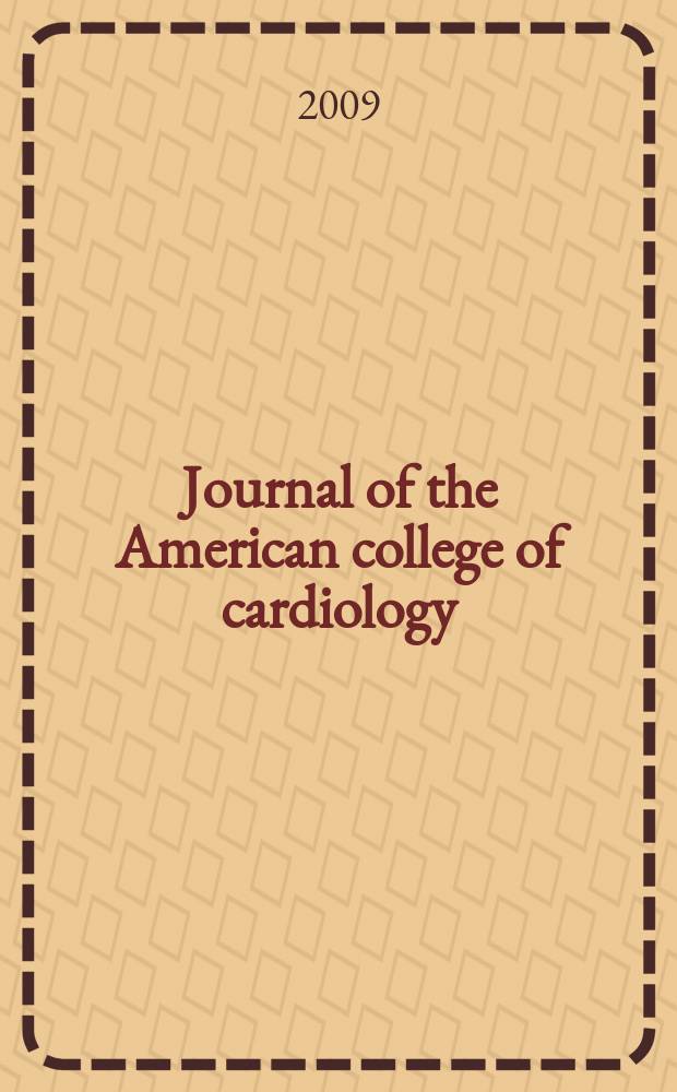 Journal of the American college of cardiology : JACC. Vol. 53, № 21