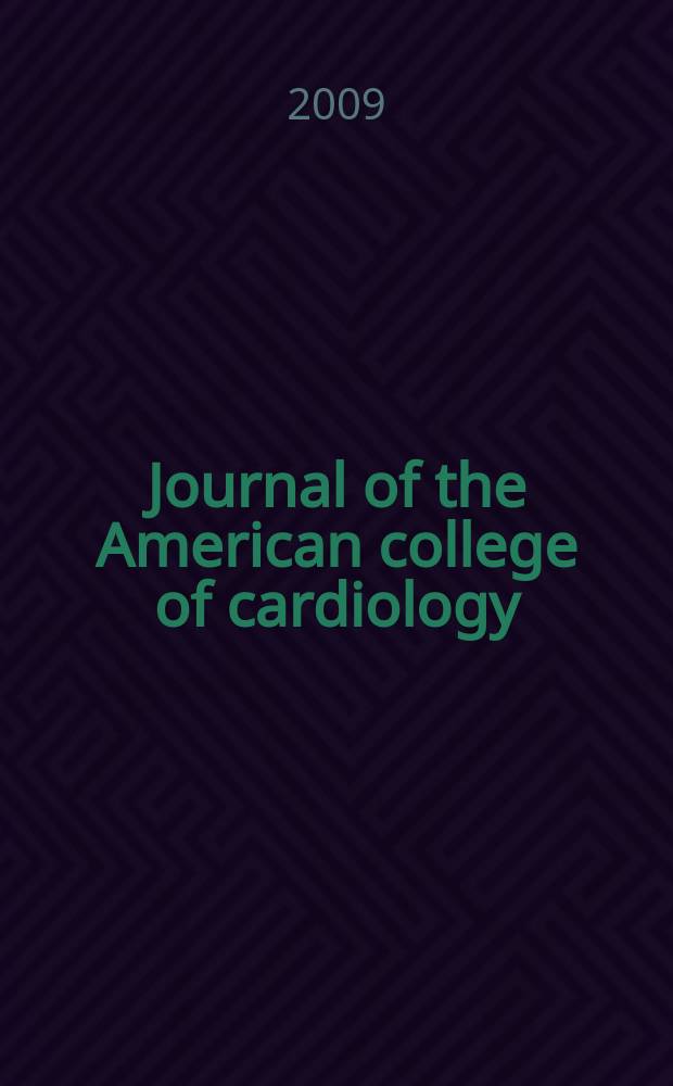 Journal of the American college of cardiology : JACC. Vol. 53, № 24